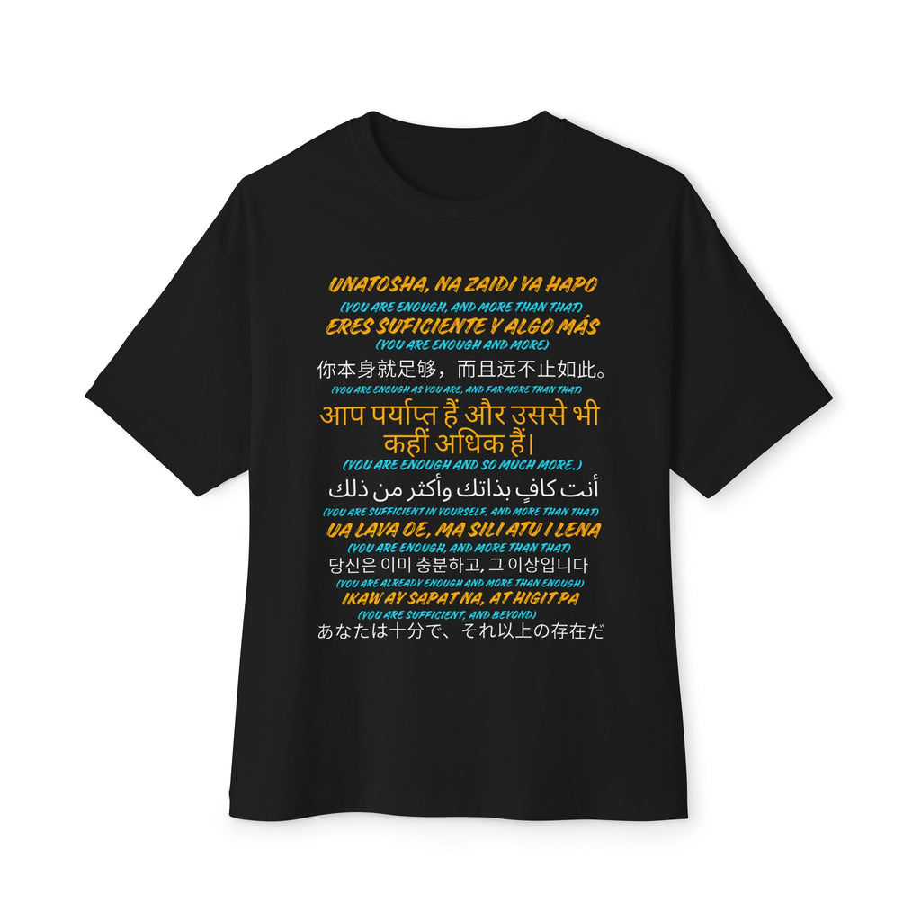 Perseverance Inc. - Different Voices, Same Message - Summit of The Nine Unisex Oversized Boxy Tee