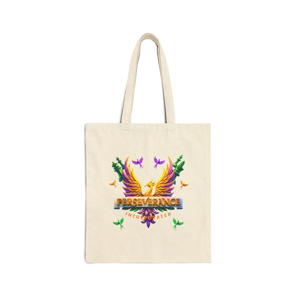 Perseverance Phoenix Cotton Tote — "You Are Enough and Then Some" Inspirational Canvas Bag