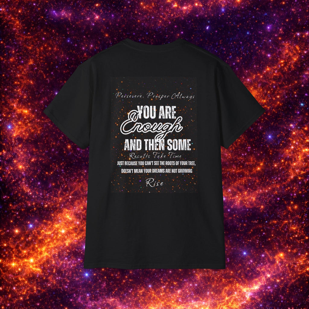 I Am Enough Graphic Phoenix Tee — Inspirational Self-Love Shirt