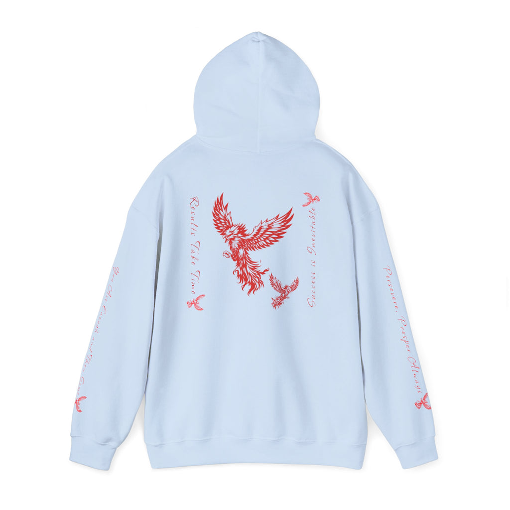 Why Not You? Hoodie — Inspirational Black Pullover with Teal Sleeve Script