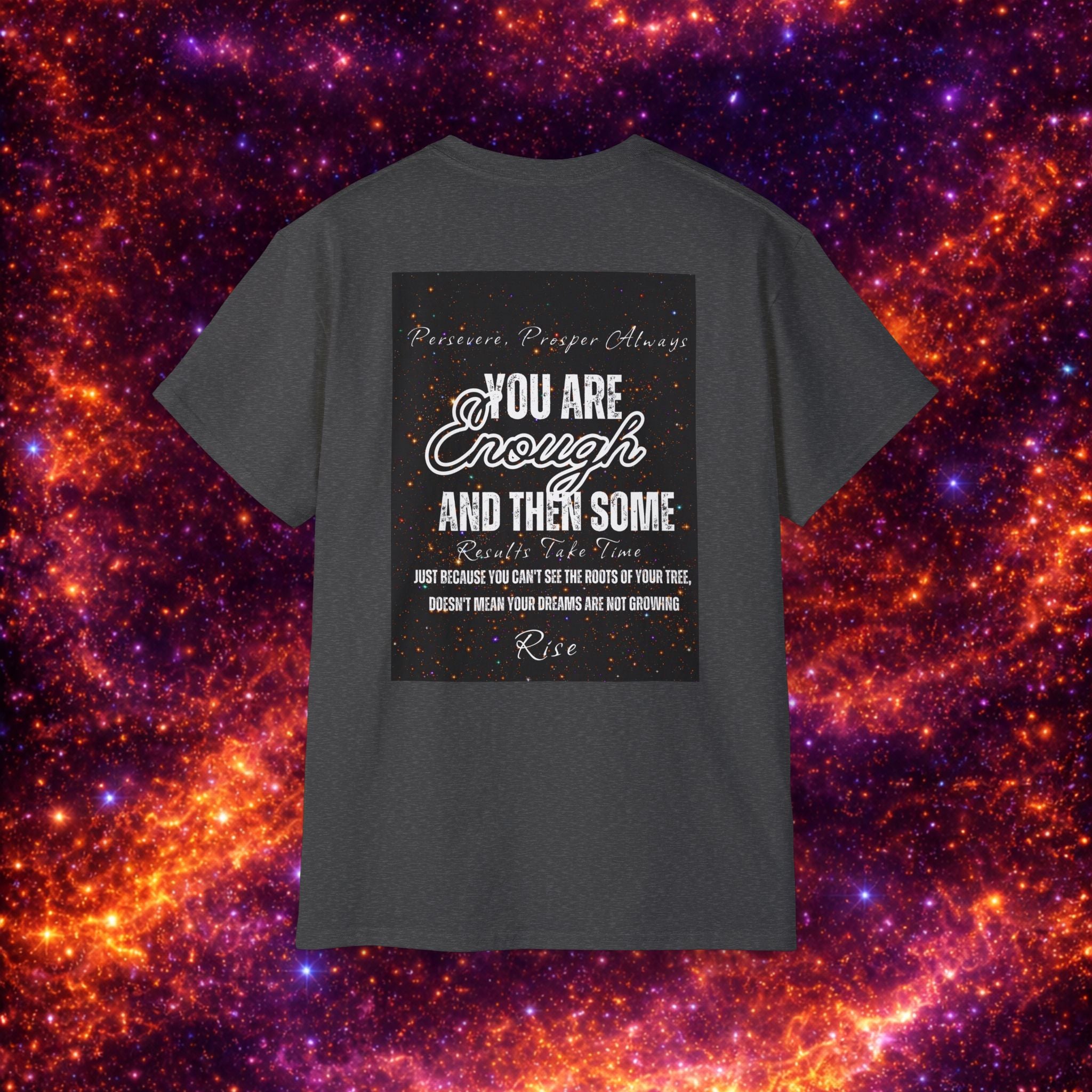 I Am Enough Graphic Phoenix Tee — Inspirational Self-Love Shirt