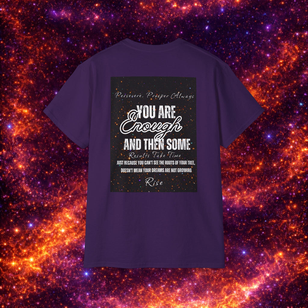 I Am Enough Graphic Phoenix Tee — Inspirational Self-Love Shirt