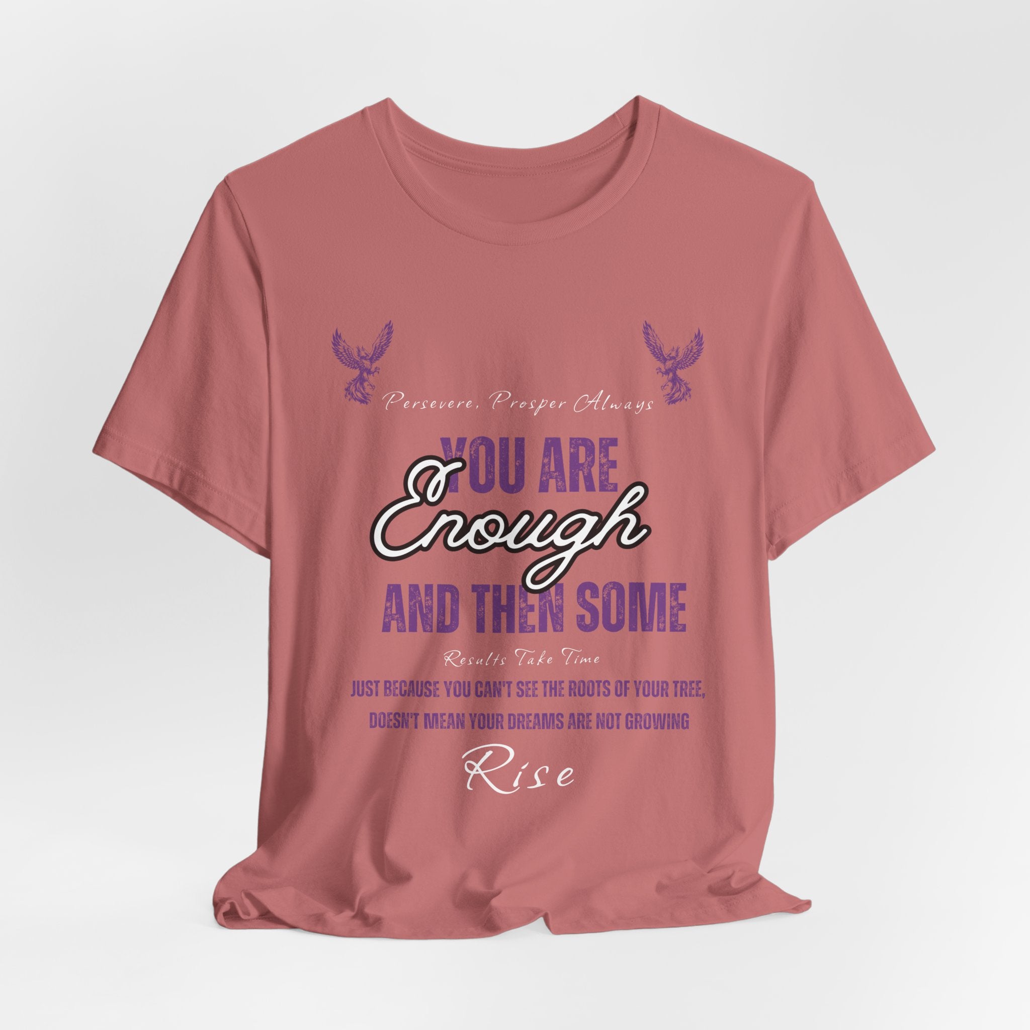 You Are Enough And Then Some T‑Shirt — Inspirational Mental Health Tee with "You Are Enough and Then Some" Quote