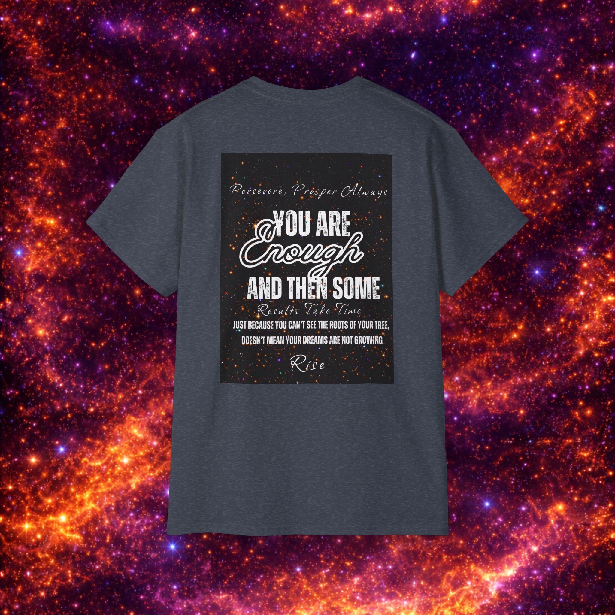 I Am Enough Graphic Phoenix Tee — Inspirational Self-Love Shirt