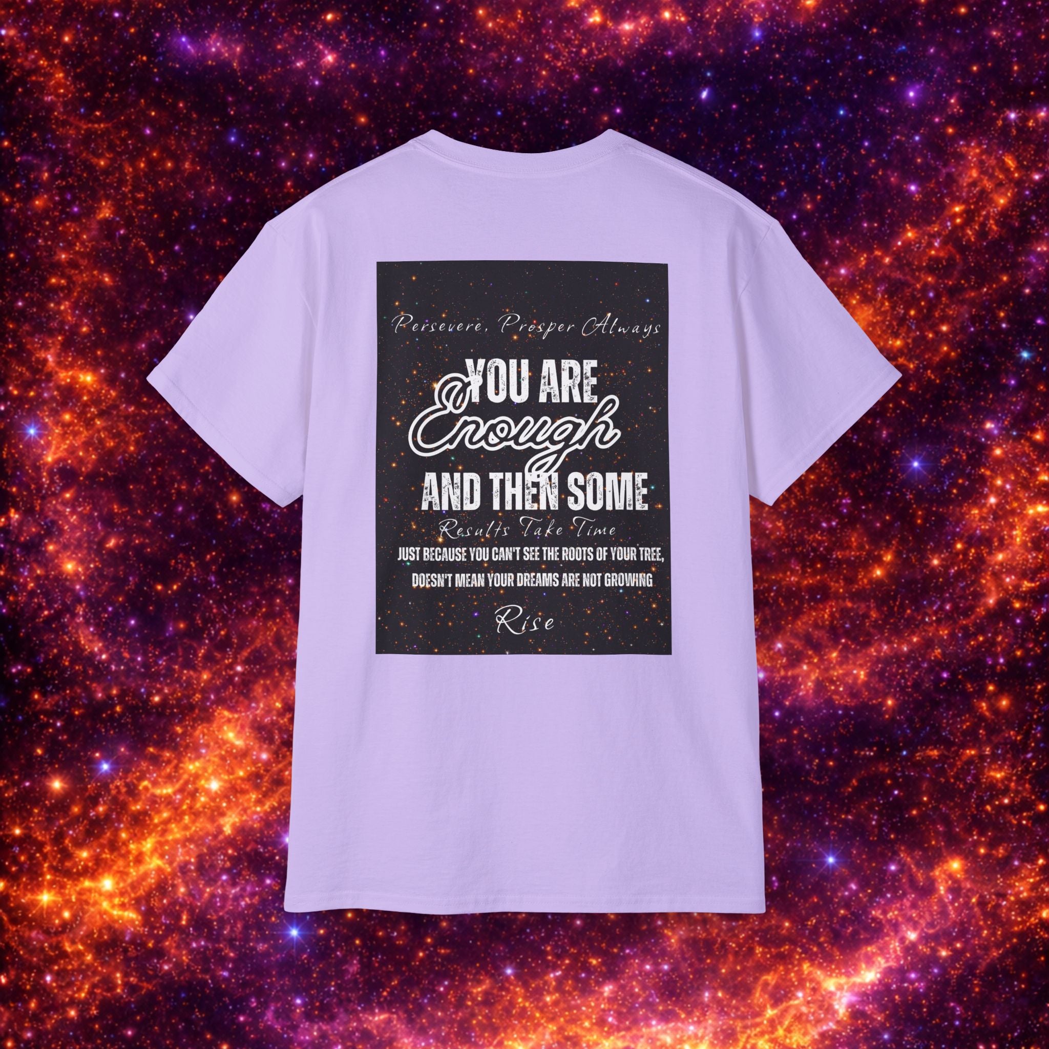 I Am Enough Graphic Phoenix Tee — Inspirational Self-Love Shirt