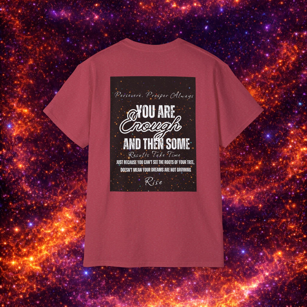 I Am Enough Graphic Phoenix Tee — Inspirational Self-Love Shirt