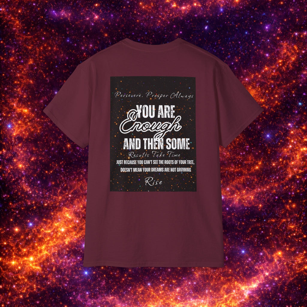 I Am Enough Graphic Phoenix Tee — Inspirational Self-Love Shirt