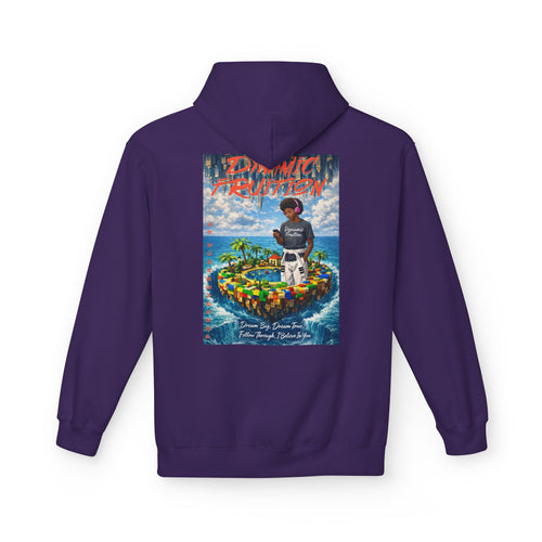 Dynamic Fruition Graphic Hoodie — The Dreamer - Vibrant Lego Island