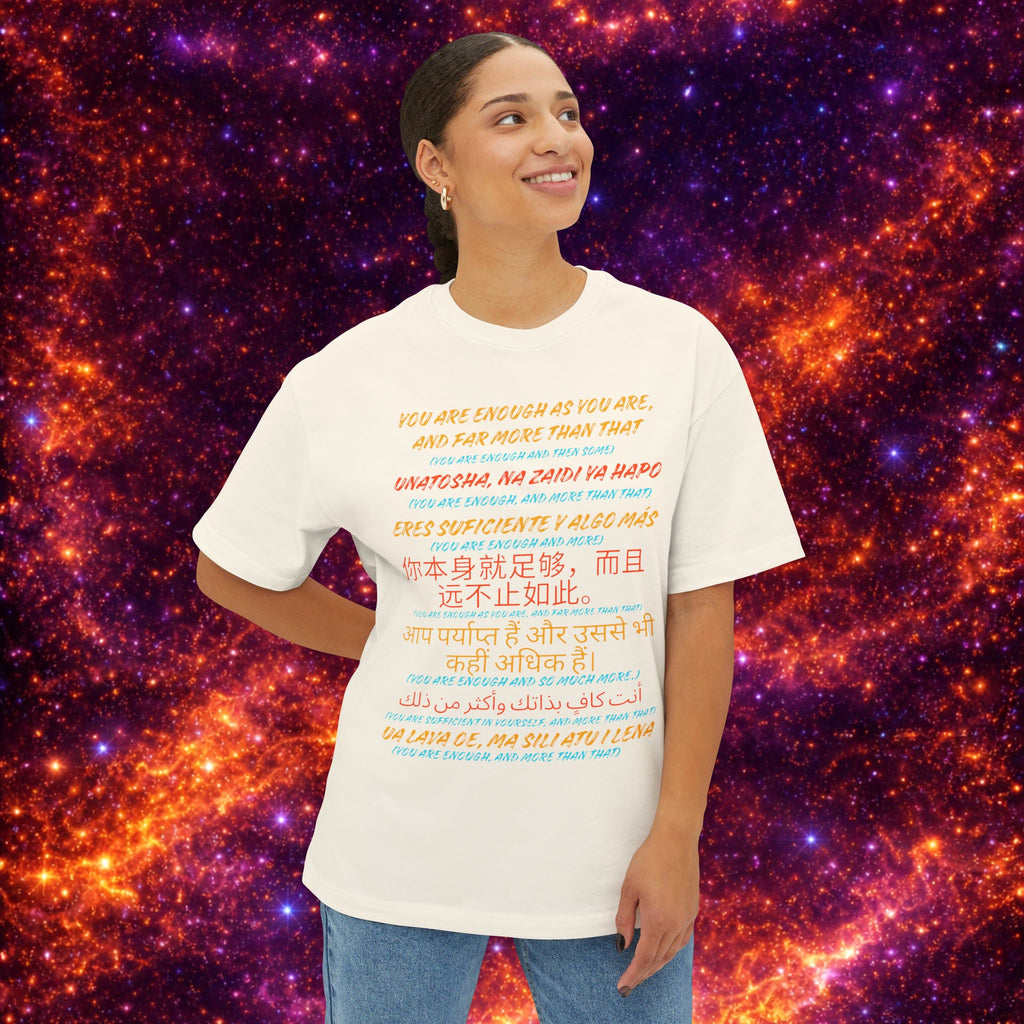 Perseverance Inc. - Different Voices, Same Message - Seven Councils Unisex Oversized Boxy Tee